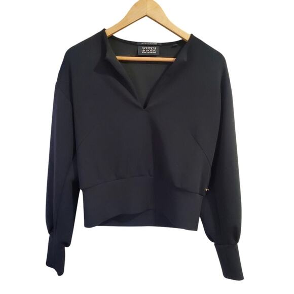 Anthropologie Scotch & Soda Maison Women's V-Neck Sweatshirt  Casual Clean Girl - Picture 3 of 14